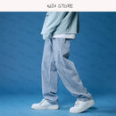Straight Men Wide Jeans