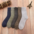 5 Pairs Thicken Wool Socks Men
