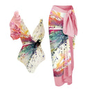 Vintage Print Swimsuit Monokini Bikini 2 Piece Swimsuits Two Piece Tank