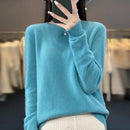 O-Neck Top Cashmere Warm Pullover Seamless Jumper Clothes