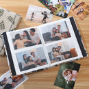 Small Photo Album 4x6 200 Photos Linen Cover Picture Photo Book for Family