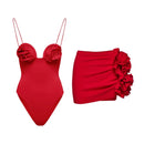 Vintage Print Swimsuit Monokini Bikini 2 Piece Swimsuits Two Piece Tank