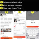 iPhone Case cover - Personalized Leather Case for iPhone 15, to mini