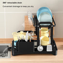 2 Tier Dish Bowl Drainer Storage