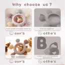 Wooden Teether Rings for Soothing Teething Pain Relief -