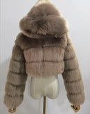 Autumn Furry Cropped Faux Fur Coats
