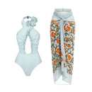 Vintage Print Swimsuit Monokini Bikini 2 Piece Swimsuits Two Piece Tank