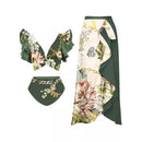Vintage Print Swimsuit Monokini Bikini 2 Piece Swimsuits Two Piece Tank