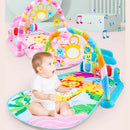 Baby Bucket Activity Gym Play Mat & Fitness Rack with Rattle Ball (TB028-BLUE)
