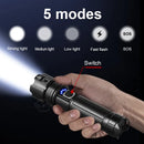 Most Powerful LED Flashlight Rechargeable Torch