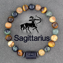 Zodiac Sign Bracelet  Natural stone
