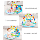 Baby Bucket Activity Gym Play Mat & Fitness Rack with Rattle Ball (TB028-BLUE)