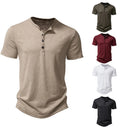 Men Casual Solid Short Sleeve T Shirt