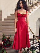Suninheart Elegant  a Line Midi Dress
