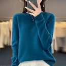 O-Neck Top Cashmere Warm Pullover Seamless Jumper Clothes