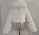 Autumn Furry Cropped Faux Fur Coats