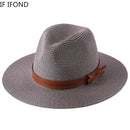 Scala Men's Paper Braid Safari with Leather Band