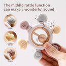 Wooden Teether Rings for Soothing Teething Pain Relief -