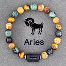 Zodiac Sign Bracelet  Natural stone