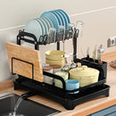 2 Tier Dish Bowl Drainer Storage