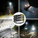 LED Sensor Head Lamp Built-in Battery Flashlight