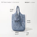 New Mesh Hollow Woven Beach Bag Large Travel Shoulder Handbags Hobo Bag