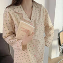 Cotton Sleepwear Korean Pajamas Suit