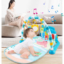 Baby Bucket Activity Gym Play Mat & Fitness Rack with Rattle Ball (TB028-BLUE)
