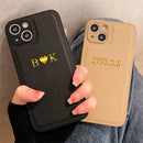 iPhone Case cover - Personalized Leather Case for iPhone 15, to mini
