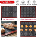 Two Sided In One Printing Macaroon Puff Baking Mat