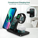 3 in 1 Wireless Charger Stand Pad For iPhone