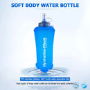 250ml to 750ml Soft Collapsible Water Bottle for Running Hiking Cycling