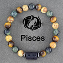Zodiac Sign Bracelet  Natural stone