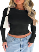 Pink Long Sleeve T-shirt Women
