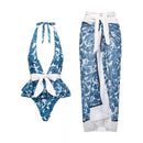 Vintage Print Swimsuit Monokini Bikini 2 Piece Swimsuits Two Piece Tank