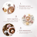 Wooden Teether Rings for Soothing Teething Pain Relief -