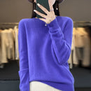 O-Neck Top Cashmere Warm Pullover Seamless Jumper Clothes