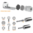 Universal Socket Wrench Head Set Sleeve Gadget