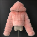 Autumn Furry Cropped Faux Fur Coats