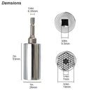 Universal Socket Wrench Head Set Sleeve Gadget