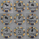 Zodiac Sign Bracelet  Natural stone