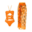 Vintage Print Swimsuit Monokini Bikini 2 Piece Swimsuits Two Piece Tank