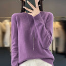 O-Neck Top Cashmere Warm Pullover Seamless Jumper Clothes