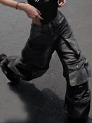 Women Baggy Cyber Punk Denim Pants