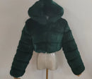 Autumn Furry Cropped Faux Fur Coats