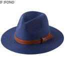Scala Men's Paper Braid Safari with Leather Band
