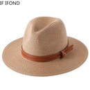 Scala Men's Paper Braid Safari with Leather Band