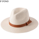 Scala Men's Paper Braid Safari with Leather Band