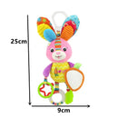 Dreamsdox Baby Rattle Kid Baby Crib Cot Pram Hanging Rattles Stroller Car Seat Toy (Chick)